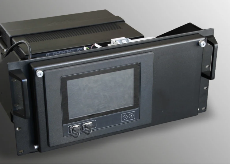 Remote support hardware with malware protection feature, small panel display, and dual USB ports