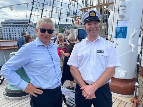 Egil Haugsdal and Chief Jonas Jensen