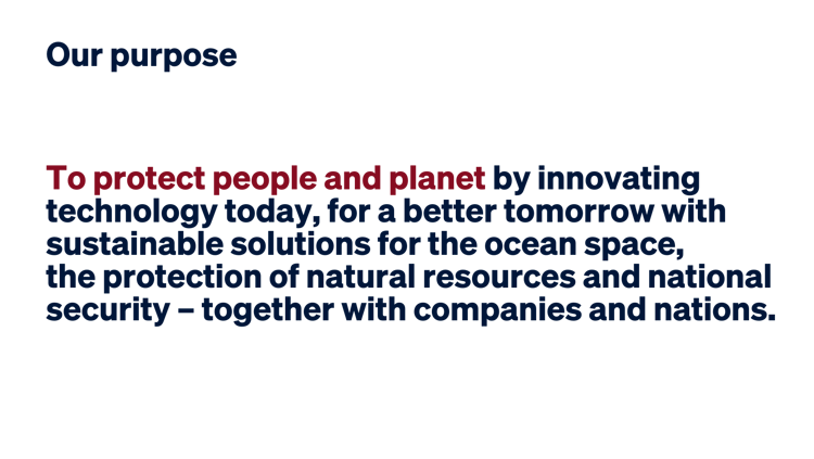 Our purpose - Protect people and planet