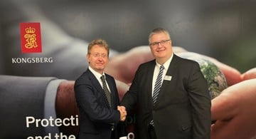 Press release where KONGSBERG and Nokia are shaking hands