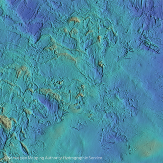 Glacier activity, ©Norwegian Mapping Authority Hydrographic Service