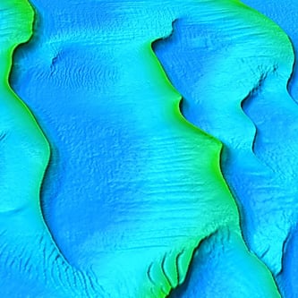 Bathymetry image of the seafloor.
