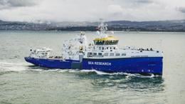 RV Anna Weber-van Bosse at the sea trials